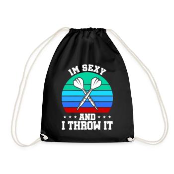 Darts Sport Club, Dartboard, Pfeil Sport Darts - Drawstring Bag - black - Front