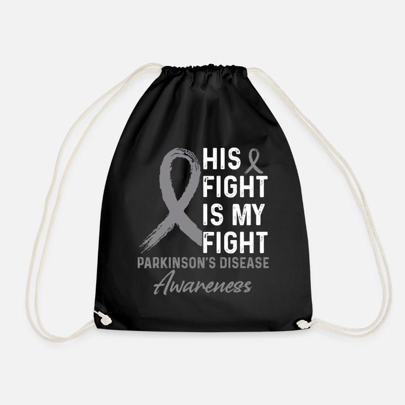 Parkinson's Awareness Month - Drawstring Bag - black