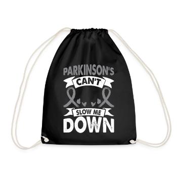 Parkinson's disease can't stop me. - Drawstring Bag - black - Front