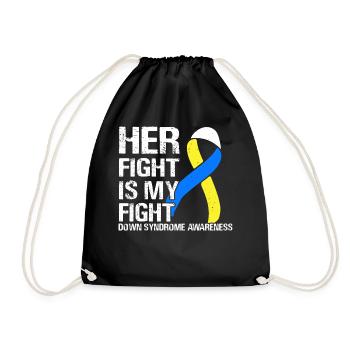 Down Syndrome Awareness - Turnbeutel - Schwarz - Vorne
