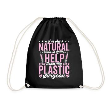 Hilfe Von Meinem Plastischen Chirurgen - Turnbeutel - Schwarz - Vorne