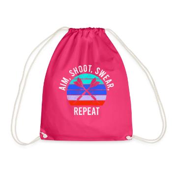 Darts Sport Club, Dartboard, Pfeil Sport Darts - Drawstring Bag - fuchsia - Front