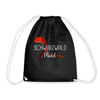 Schwarzwald Schwarzwälder Baden-Württemberg - Turnbeutel - Schwarz - Vorne