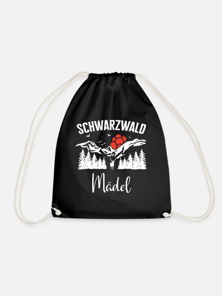 Schwarzwald Schwarzwälder Baden-Württemberg - Turnbeutel - Schwarz