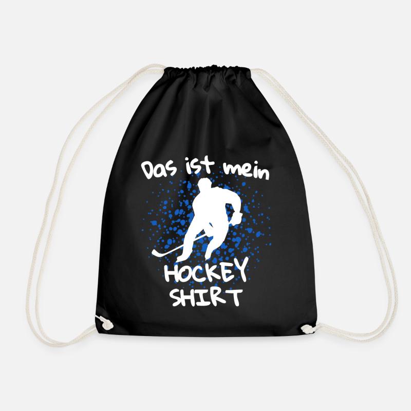 Hockey Spruch - Eishockey Hockey Eishockeyspieler - Turnbeutel - Schwarz
