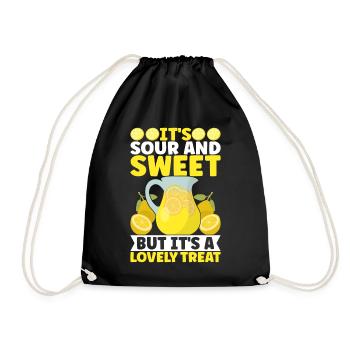 Stand de limonade Lemonade - Sac de sport léger - noir - Devant