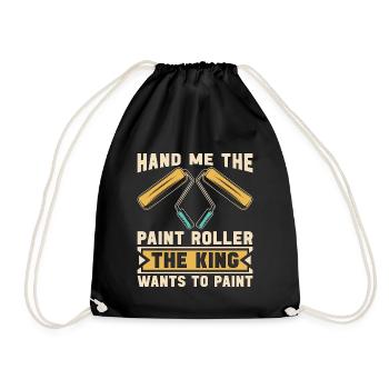 Painter Hand Me My Paint Roller The House Painter - Drawstring Bag - black - Front