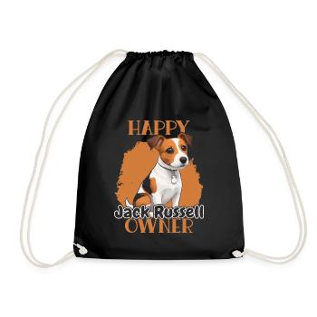 Happy Jack Russell Propriétaire - Sac de sport léger - noir - Devant