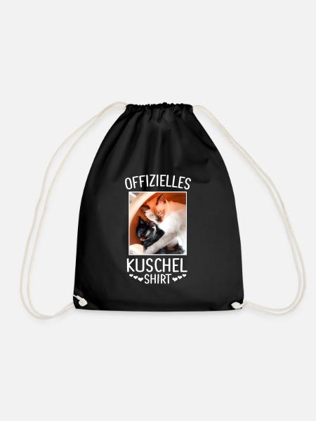 Offizielles Kuschelshirt Katze - Turnbeutel - Schwarz
