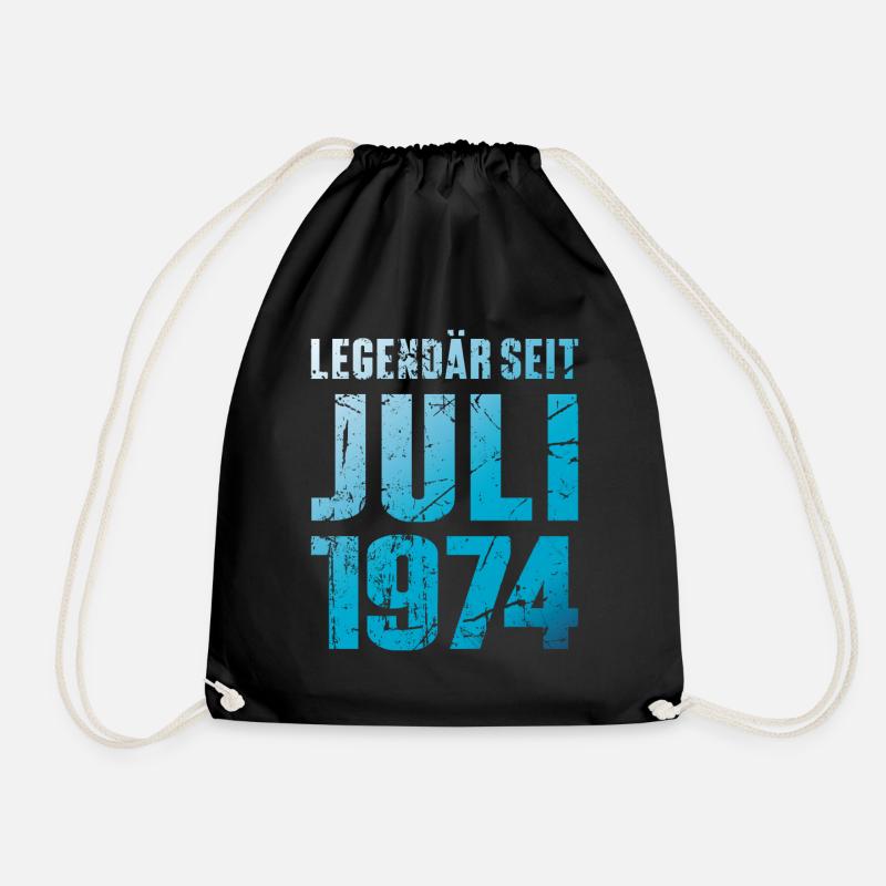 Legendär Seit Juli 1974 Geburtstag Geschenk - Turnbeutel - Schwarz