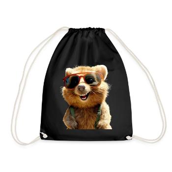 Quokka Be Quokka Happy Australie Smile Quokkas - Sac de sport léger - noir - Devant