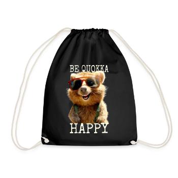 Quokka Be Quokka Happy Australie Smile Quokkas - Sac de sport léger - noir - Devant