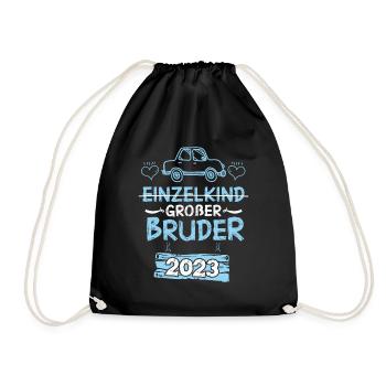 Großer Bruder 2023 Auto - Turnbeutel - Schwarz - Vorne