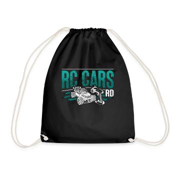 RC Model Racing RC Cars RD Loves Remote Controlled - Drawstring Bag - black - Front