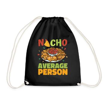 Nacho Salsa Dip Mexikanisch Mexiko Latino - Turnbeutel - Schwarz - Vorne