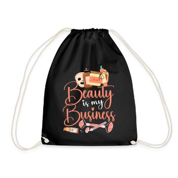 Soins de la peau d’esthéticienne agréée mignonne - Sac de sport léger - noir - Devant