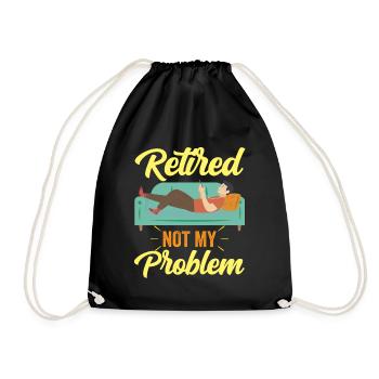 À la retraite n’est plus mon problème de pension - Sac de sport léger - noir - Devant