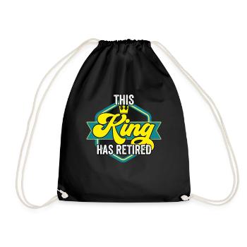 Ce roi a un grand-père à la retraite - Sac de sport léger - noir - Devant