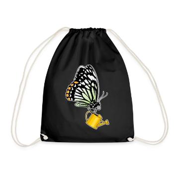Arrosoir à papillons - Sac de sport léger - noir - Devant