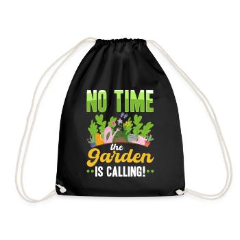 Pas le temps, le jardin vous appelle! - Sac de sport léger - noir - Devant