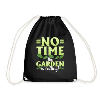 Pas le temps, le jardin vous appelle! - Sac de sport léger - noir - Devant