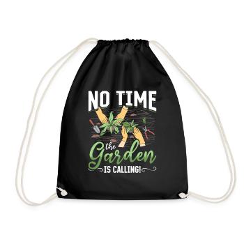 Pas le temps, le jardin vous appelle! - Sac de sport léger - noir - Devant