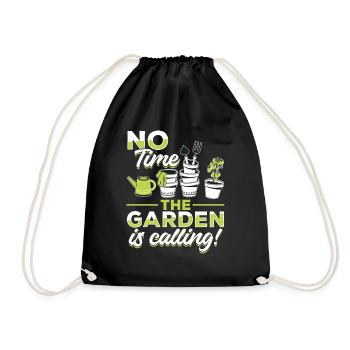 Pas le temps, le jardin vous appelle! - Sac de sport léger - noir - Devant