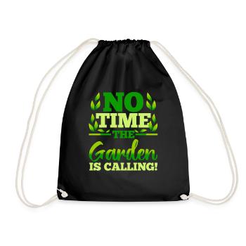 Pas le temps, le jardin vous appelle! - Sac de sport léger - noir - Devant