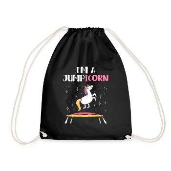 Jumpicorn Unicorn Trampoline - Sac de sport léger - noir - Devant