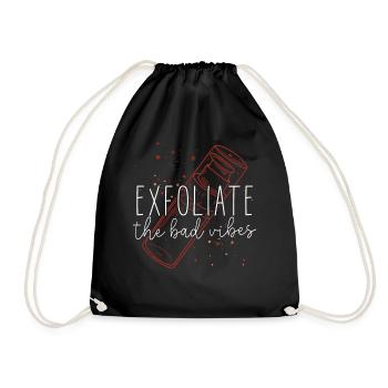 Soins de la peau d’esthéticienne agréée mignonne - Sac de sport léger - noir - Devant