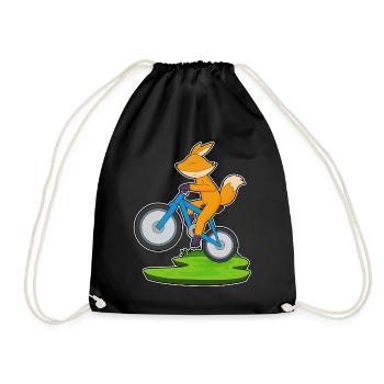 Fuchs Bicycle - Drawstring Bag - black - Front