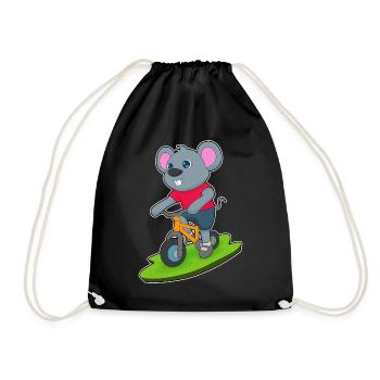 Vélo souris - Sac de sport léger - noir - Devant