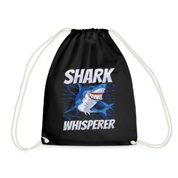 Shark Whisperer Shark Whisperer Shark Tooth Shark Sharks - Sac de sport léger - noir - Devant