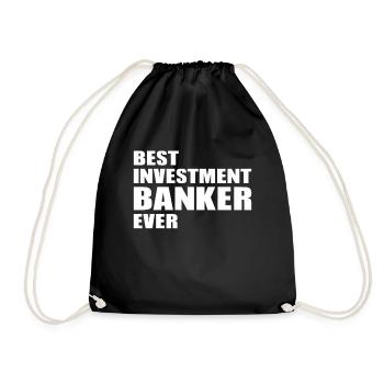 Best Investment Banker Ever - Investor Stock Marke - Turnbeutel - Schwarz - Vorne