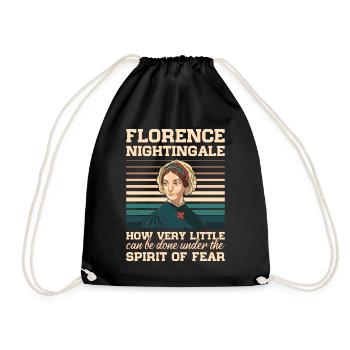Infirmière Florence Nightingale Medical - Sac de sport léger - noir - Devant