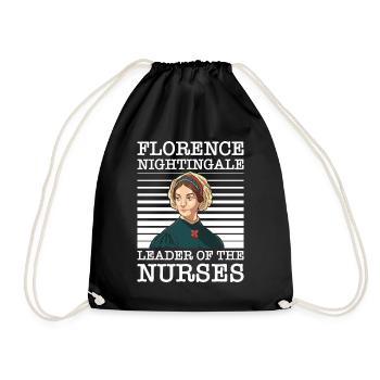 Krankenschwester Florence Nightingale Medizinische - Turnbeutel - Schwarz - Vorne