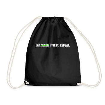 Stock Market Investor - Eat Sleep Invest Repeat - Turnbeutel - Schwarz - Vorne
