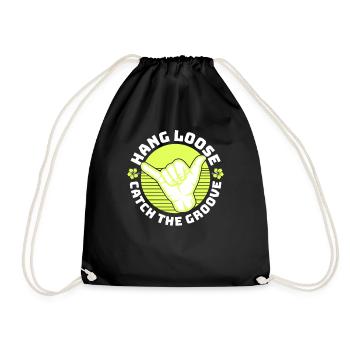 Surf, kitesurf, wakeboard, beach surfers - Sac de sport léger - noir - Devant