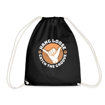 Surf, kitesurf, wakeboard, beach surfers - Sac de sport léger - noir - Devant