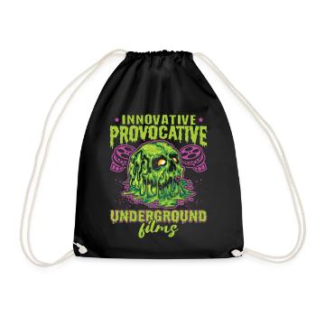 Underground Film, Independent Cinema, Horror - Turnbeutel - Schwarz - Vorne