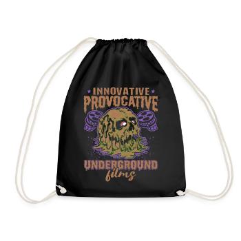 Underground Film, Independent Cinema, Horror - Turnbeutel - Schwarz - Vorne