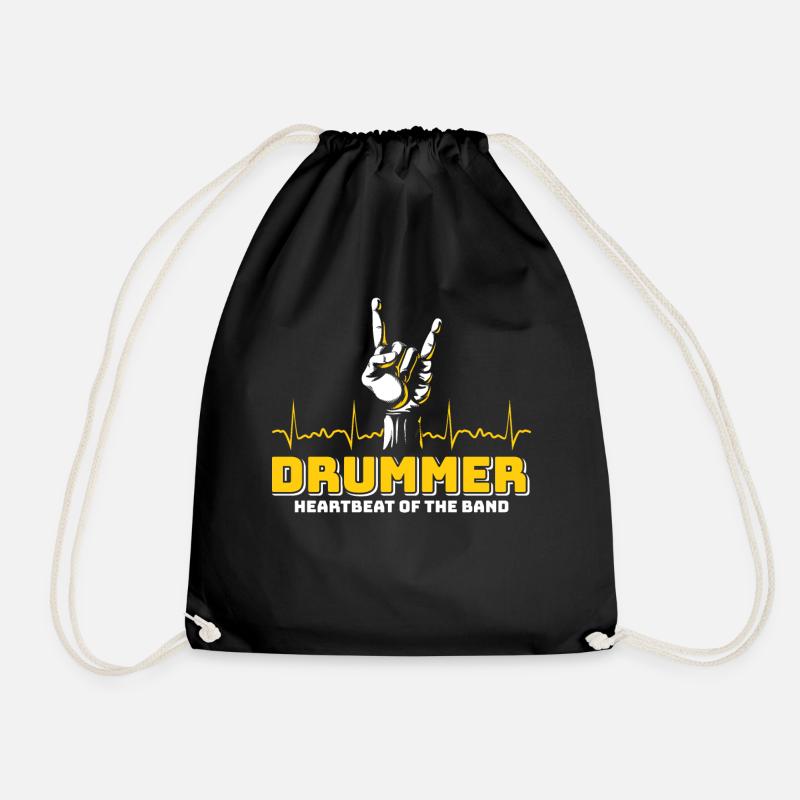 Drummers Drummers Drummers Drummers - Drawstring Bag - black