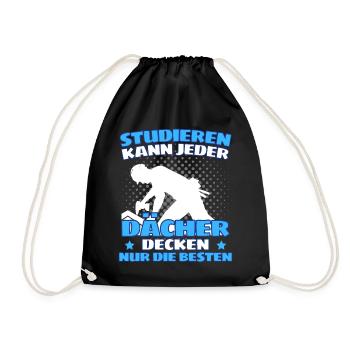 I'M A ROOFER! THE FUNNY ROOFER SAYING - Drawstring Bag - black - Front
