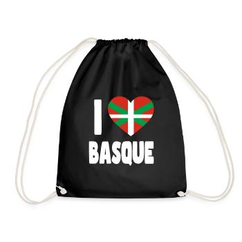 Pays Basque Drapeau Basque - Sac de sport léger - noir - Devant