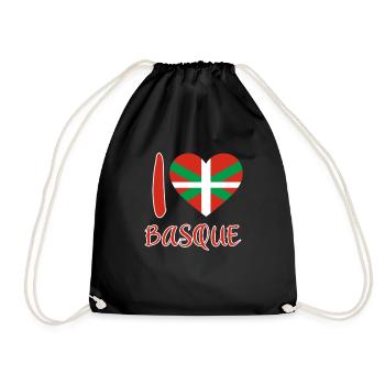 Pays Basque Drapeau Basque - Sac de sport léger - noir - Devant