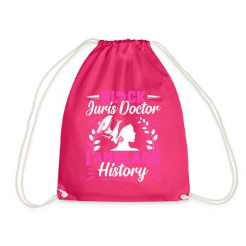 Doctorate Degree great - Drawstring Bag - fuchsia - Front