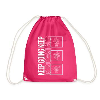 Continuez à grandir, jardiner - Sac de sport léger - fuchsia - Devant