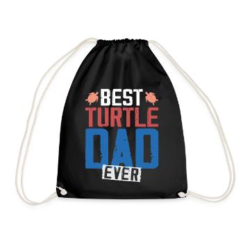 Sea Turtle Tortoise Dad Best - Sac de sport léger - noir - Devant