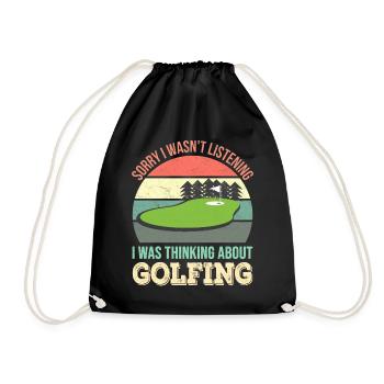 Désolé de ne pas écouter, j’étais Golf - Sac de sport léger - noir - Devant