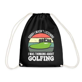 Désolé de ne pas écouter, j’étais Golf - Sac de sport léger - noir - Devant